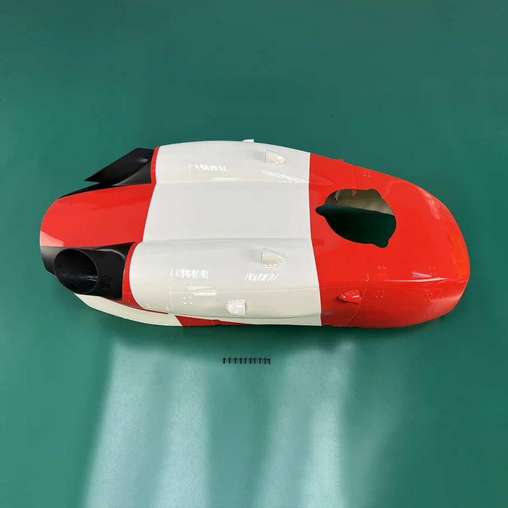 Roban 800 Size EC145 Fuselage Spare Parts - Nose Cover Window Tail Landing Gear Wood Spacers Replacement