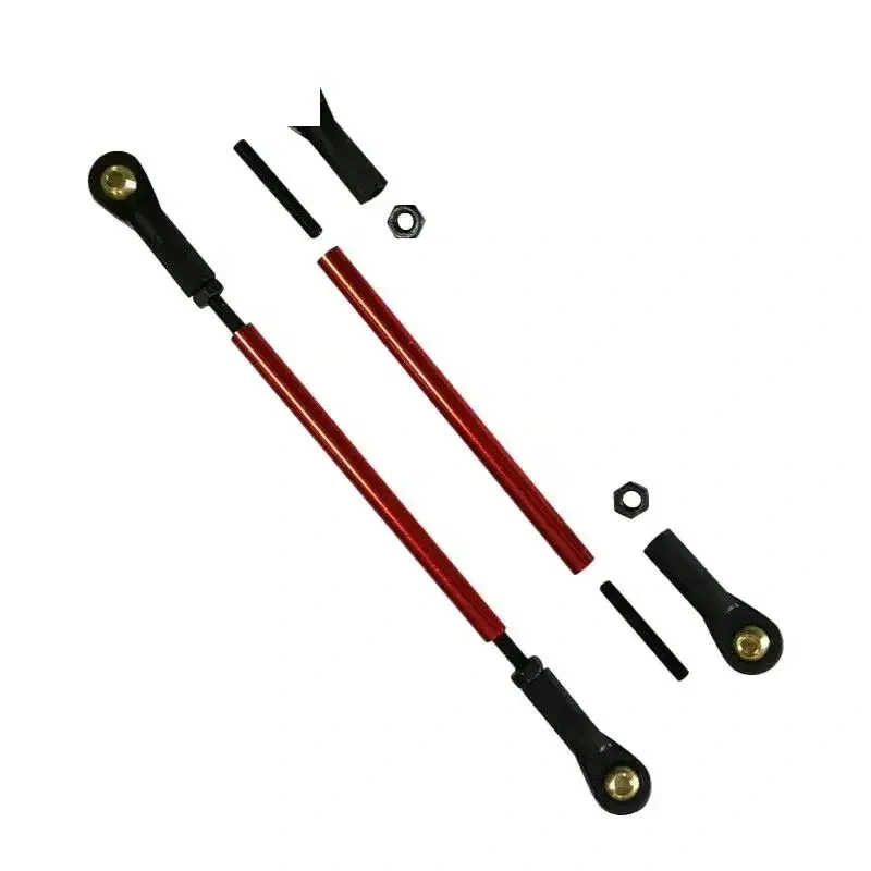 XAERO Adjustable RC Airplane Steering Tie Rod (107-135mm) with Metal Ball Joint & M3 Bolt, Replacement Parts for RC Model