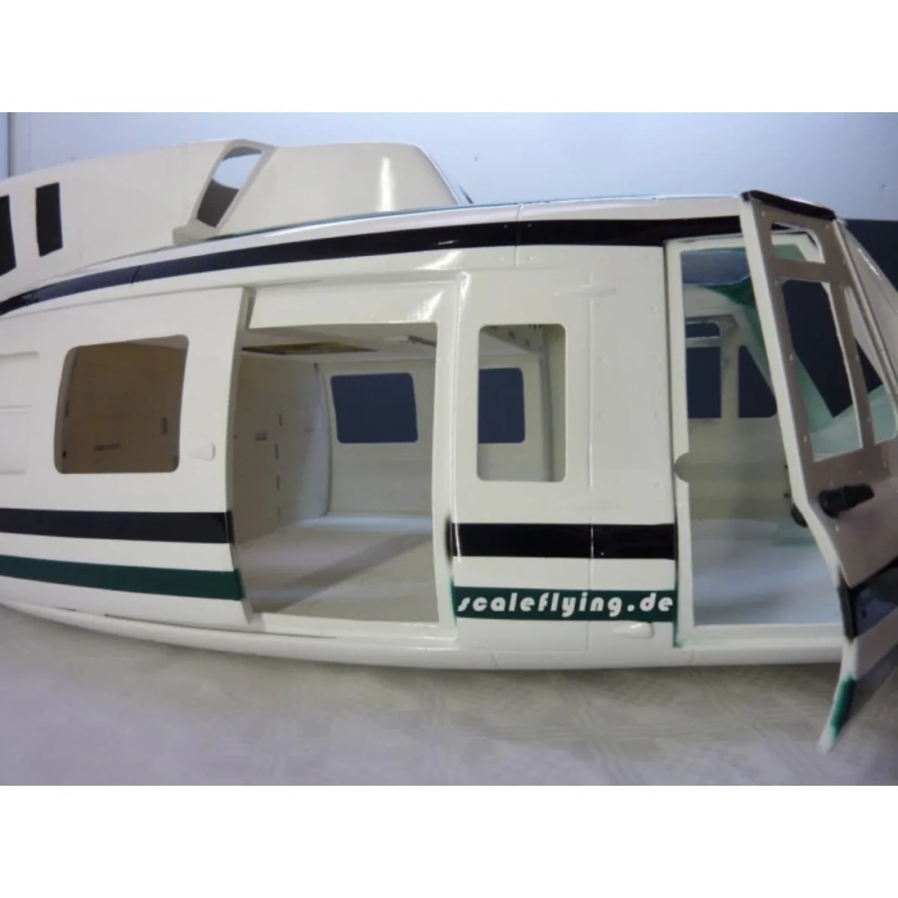 ROBAN 600 Size B212 Civil Scale Helicopter Fuselage Fiberglass Body Shell for 600 Size Helicopters