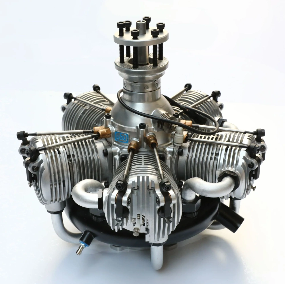 NGH GF150R5 150cc 4-Stroke Gas Engine, 5-Cylinder Radial for Giant Scale RC Aircraft