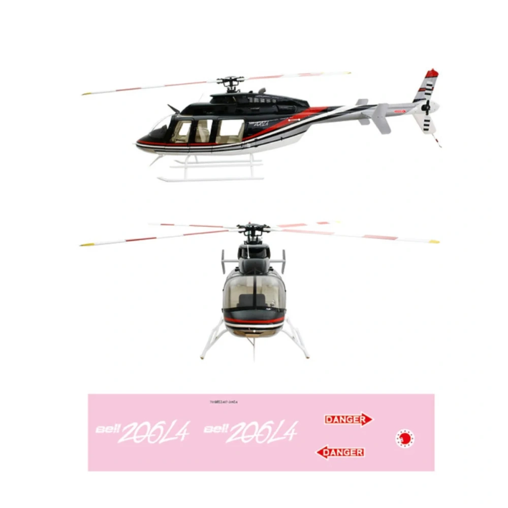 ROBAN 700 Size B407 ARF BRW Scale Helicopter Fuselage Fiberglass Body Shell with Mechanics Ready