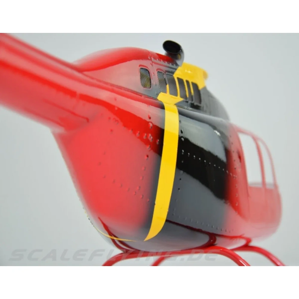 ROBAN 450 Size B206 Jet Ranger Sky News Scale Helicopter Fuselage Fiberglass Body Shell for 450 Size Helicopters