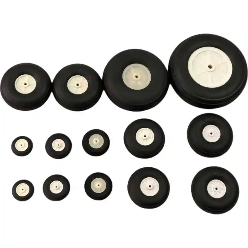 25-125mm RC Aircraft Wheels PU Rubber Tires for Fixed Wing Airplane Jet Model Car Landing Gear Accessories