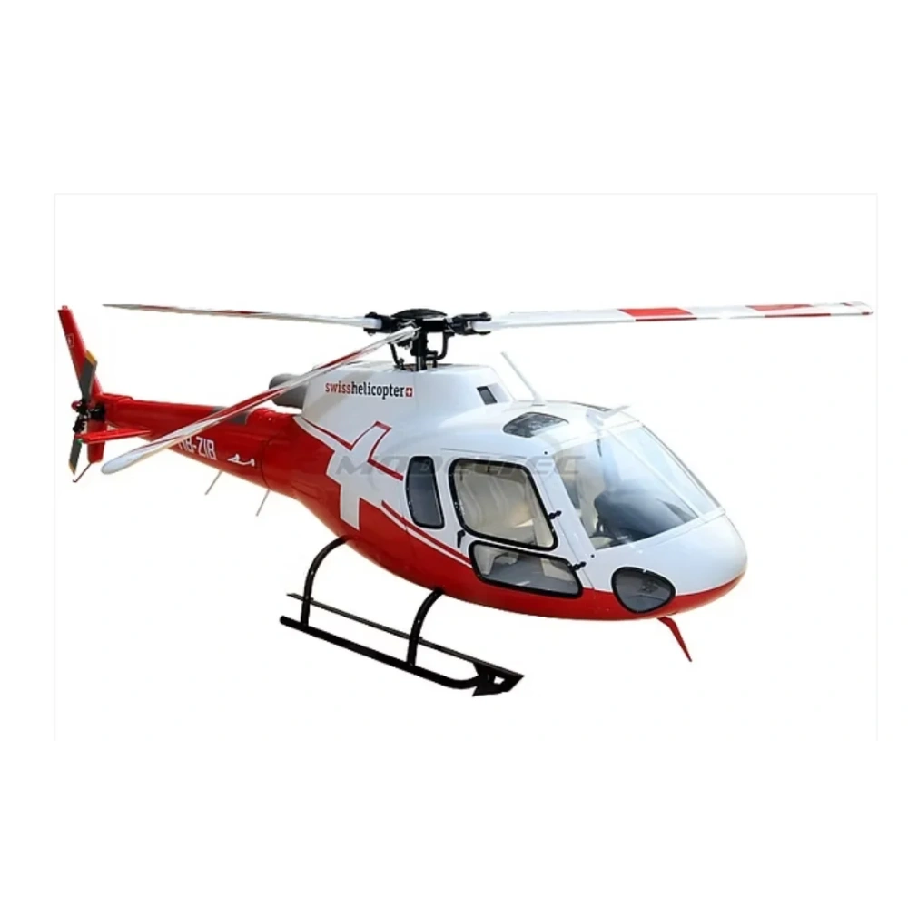 ROBAN 700 Size AS-350 ARF Swiss Scale Helicopter Fuselage Fiberglass Body Shell with Mechanics Ready