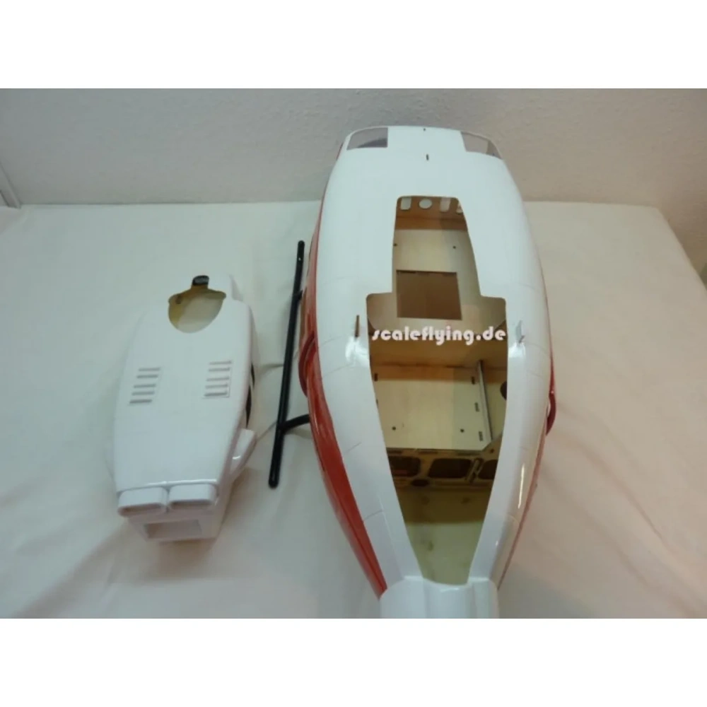 ROBAN 600 Size UH-1N Rescue Scale Helicopter Fuselage Fiberglass Body Shell for 600 Size Helicopters