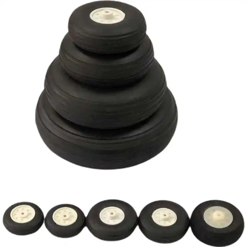 25-125mm RC Aircraft Wheels PU Rubber Tires for Fixed Wing Airplane Jet Model Car Landing Gear Accessories