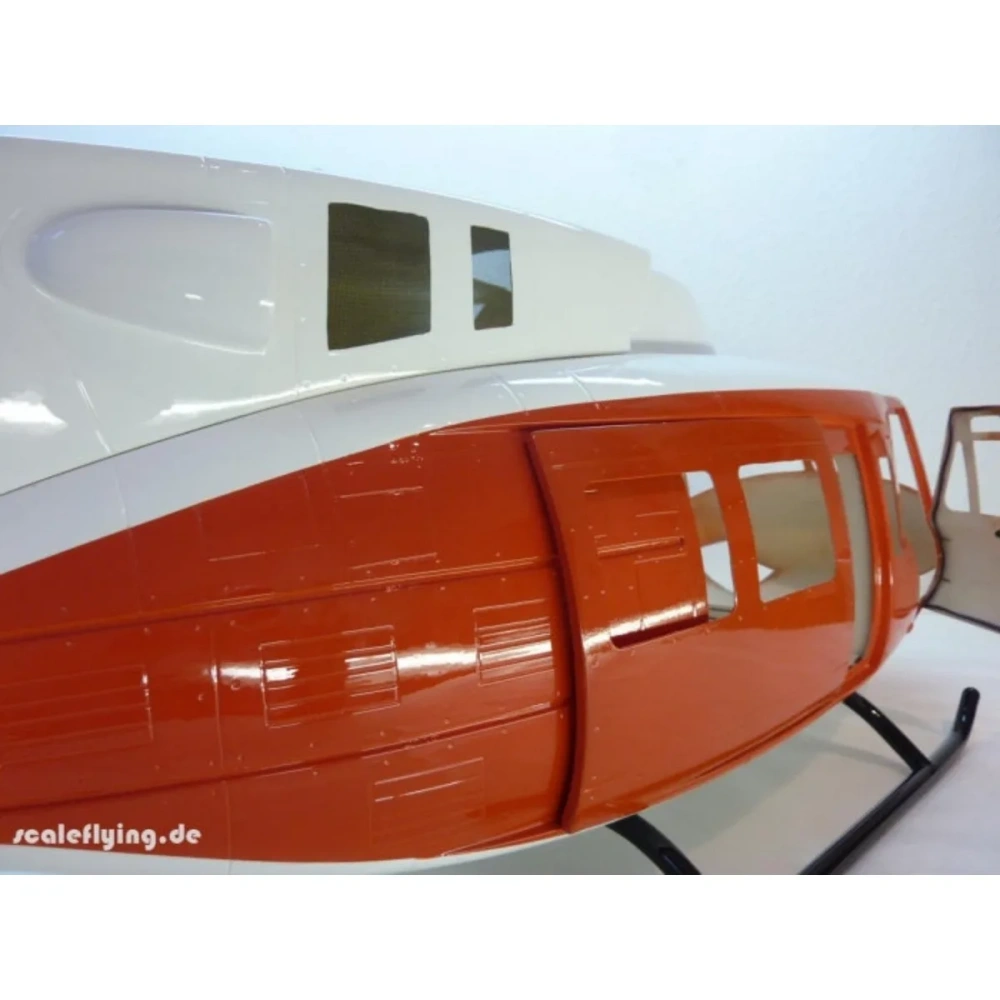 ROBAN 600 Size UH-1N Rescue Scale Helicopter Fuselage Fiberglass Body Shell for 600 Size Helicopters
