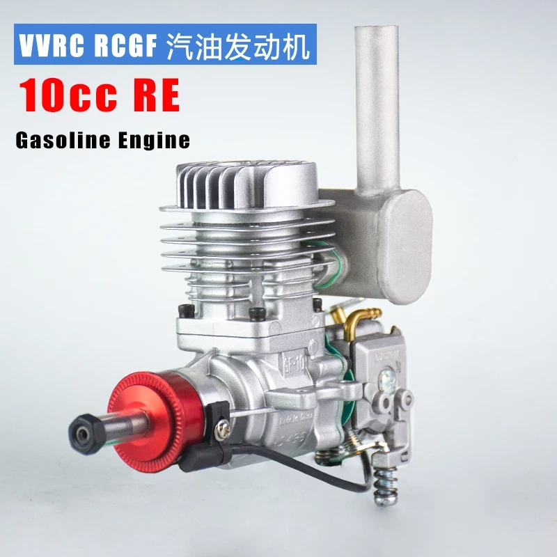 RCGF 10cc Rear Exhaust Gas Engine New Version, with Walbro Carb for Sport RC Models