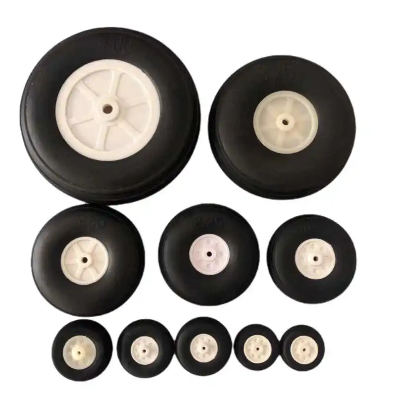 25-125mm RC Aircraft Wheels PU Rubber Tires for Fixed Wing Airplane Jet Model Car Landing Gear Accessories