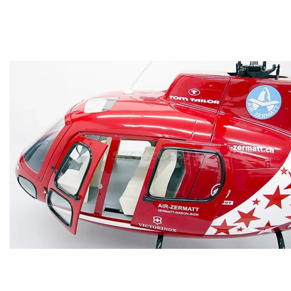 ROBAN 700 Size AS-350 ARF Swiss Scale Helicopter Fuselage Fiberglass Body Shell with Mechanics Ready