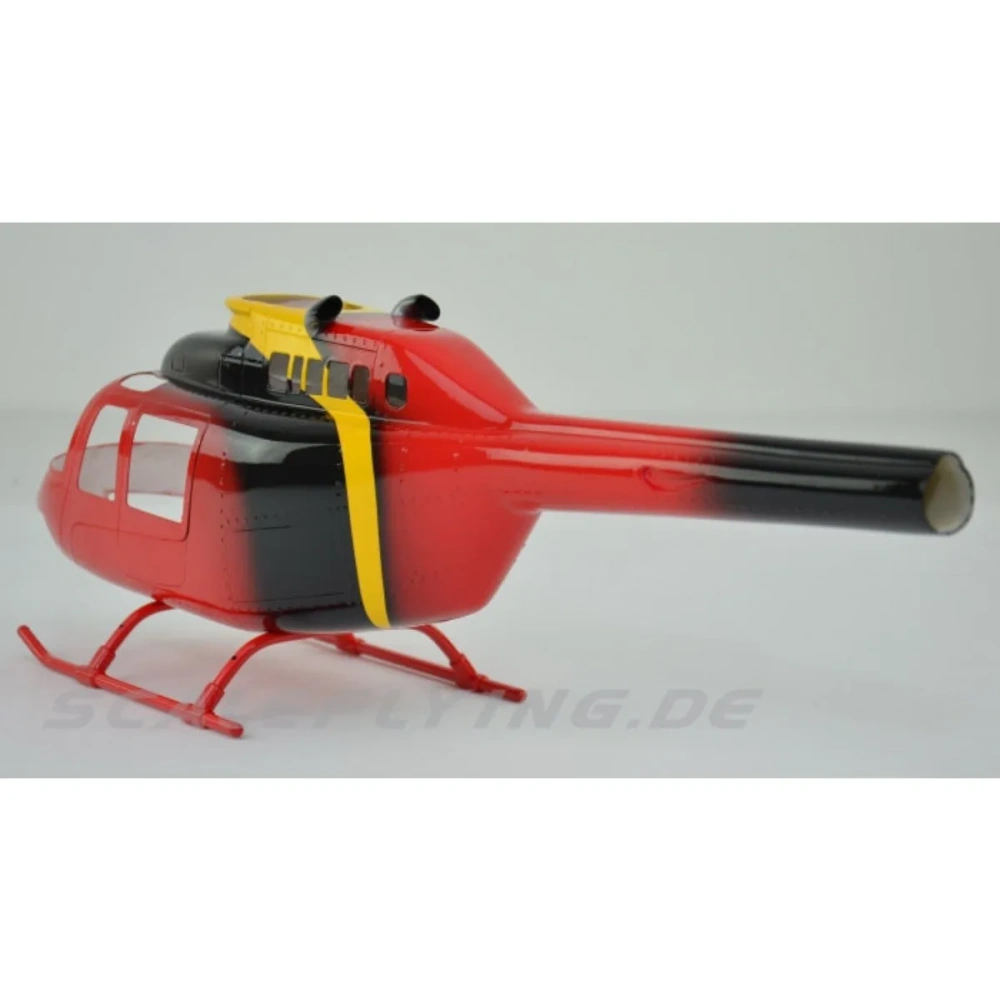 ROBAN 450 Size B206 Jet Ranger Sky News Scale Helicopter Fuselage Fiberglass Body Shell for 450 Size Helicopters