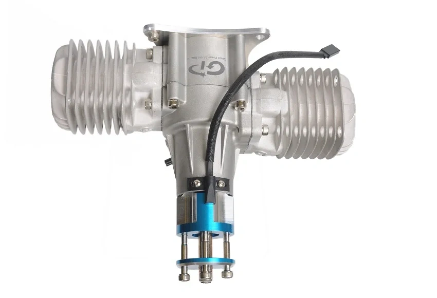 GP-76 76cc Gas Engine, 2-Stroke Twin Cylinder RC Aircraft Engine, High Power 7.5HP for 30-35% Scale 3D Aerobatic