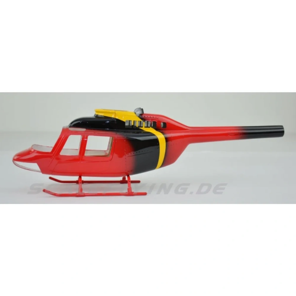ROBAN 450 Size B206 Jet Ranger Sky News Scale Helicopter Fuselage Fiberglass Body Shell for 450 Size Helicopters