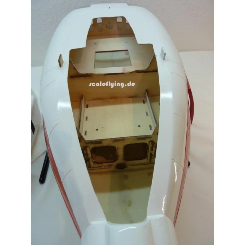 ROBAN 600 Size UH-1N Rescue Scale Helicopter Fuselage Fiberglass Body Shell for 600 Size Helicopters