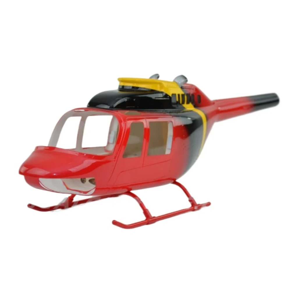 ROBAN 450 Size B206 Jet Ranger Sky News Scale Helicopter Fuselage Fiberglass Body Shell for 450 Size Helicopters