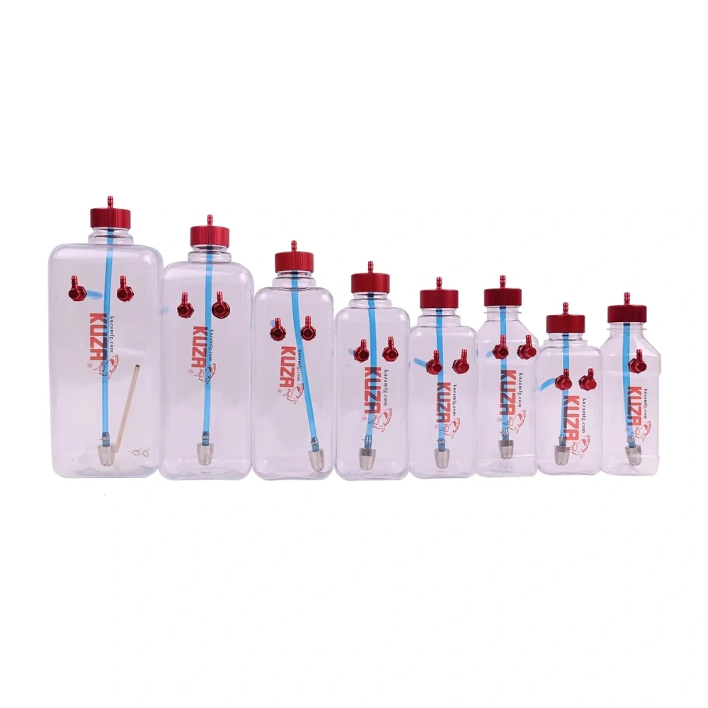 KUZA Tiger Shark V2/V3 Transparent Fuel Tank for Gas RC Airplane with CNC Aluminum Fitting