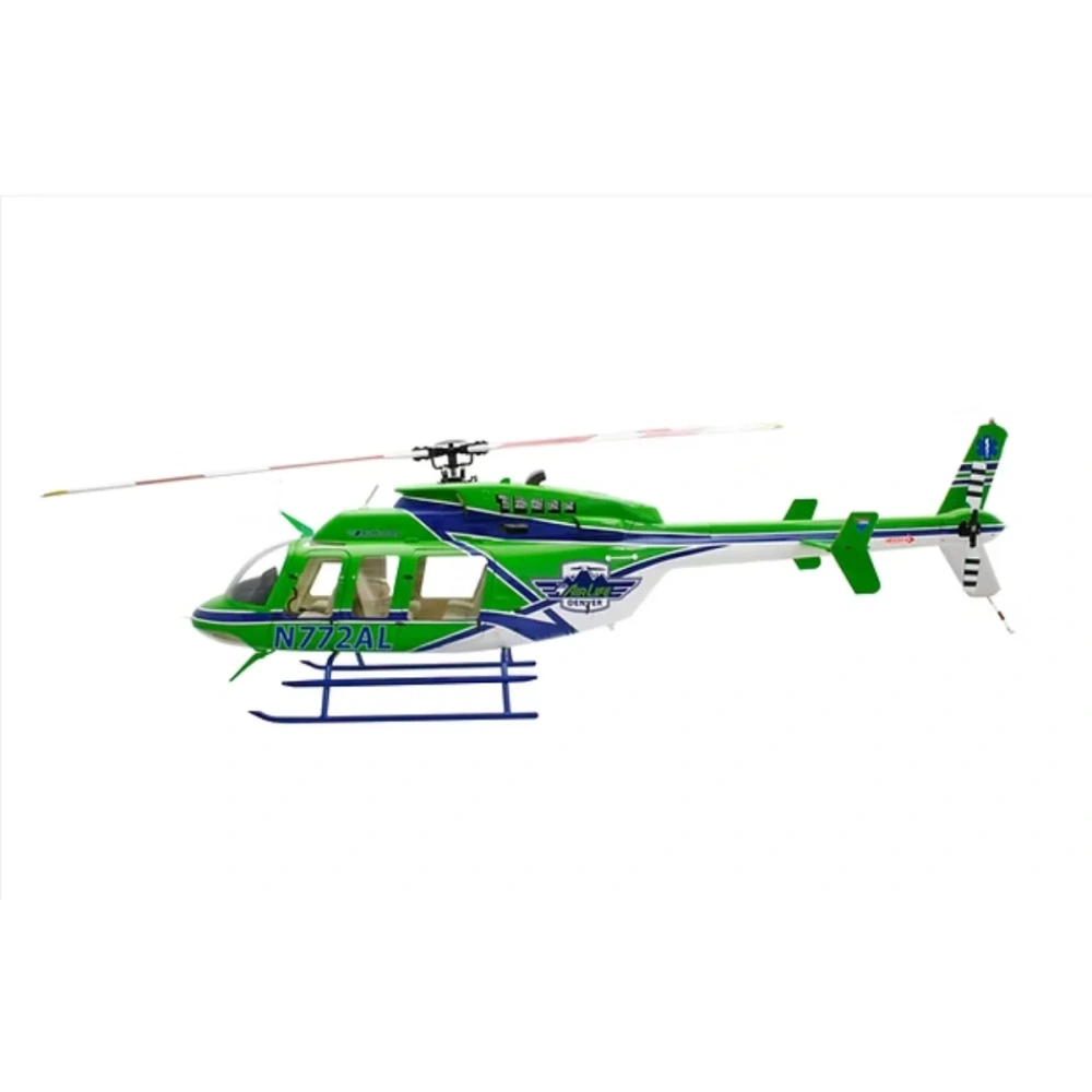 ROBAN 700 Size B407 ARF Life Scale Helicopter Fuselage Fiberglass Body Shell with Mechanics Ready