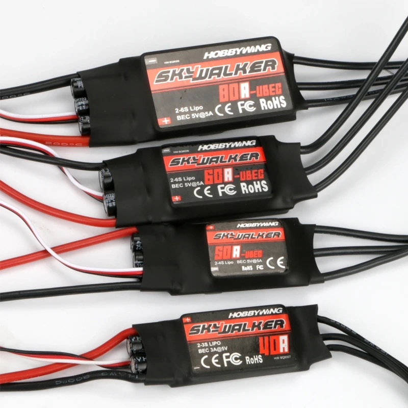 Hobbywing Skywalker ESC 40-80A for RC Airplane/EDF Jet/3D Aerobatic with SBEC