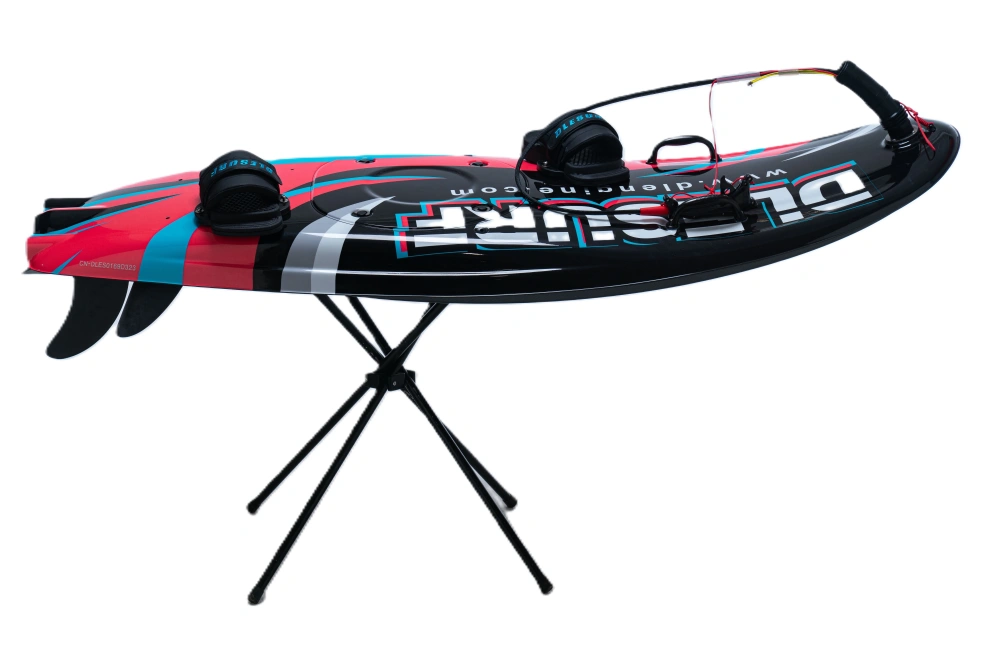 106CC 2-Stroke Gas Powered Surfboard DLE Engine Carbon Fiber Body Jet Surfboard with Red