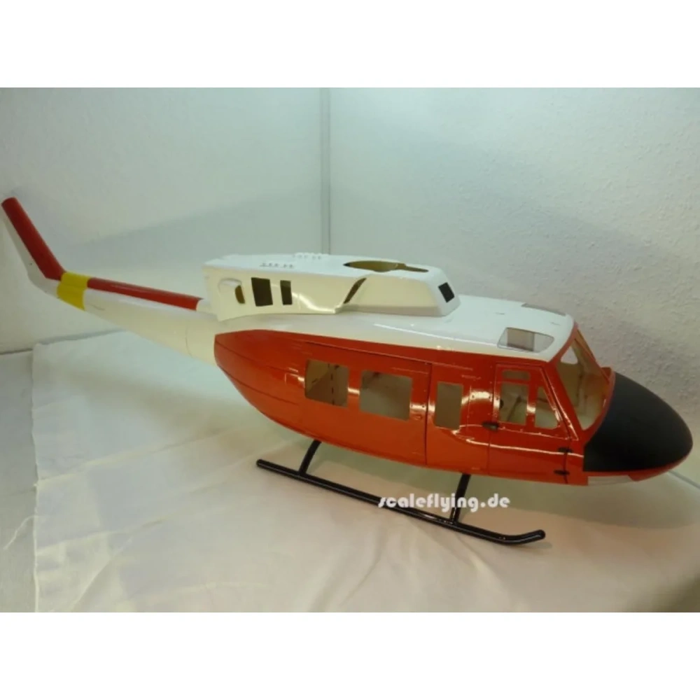 ROBAN 600 Size UH-1N Rescue Scale Helicopter Fuselage Fiberglass Body Shell for 600 Size Helicopters