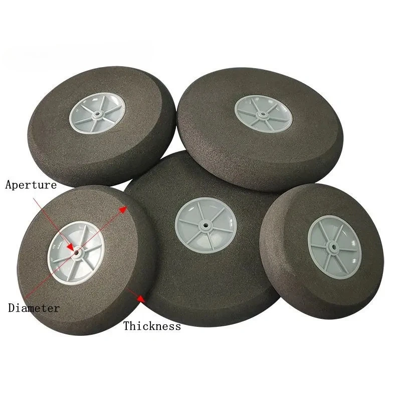 XAERO 25-110mm Sponge Tires 2pcs High Quality Foam Wheels for RC Airplane Landing Gear Replacement
