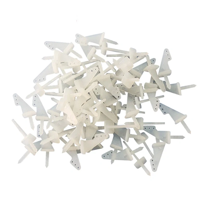 XAERO Nylon Pin Horns 20Pcs for RC Airplanes 3 Hole 4 Hole Mini Zip Horn Micro Electric Foam Model Parts Replacement Accessories