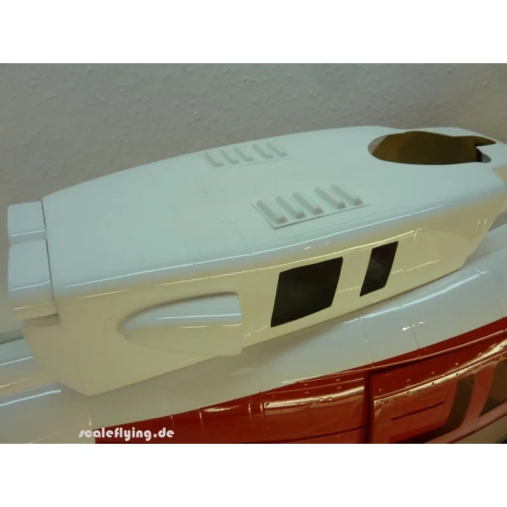 ROBAN 600 Size UH-1N Rescue Scale Helicopter Fuselage Fiberglass Body Shell for 600 Size Helicopters