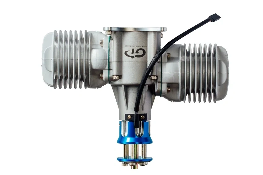 GP-123 V2 123cc Gas Engine, Upgraded 2-Stroke Twin Cylinder RC Aircraft Engine, High Power 11.5HP