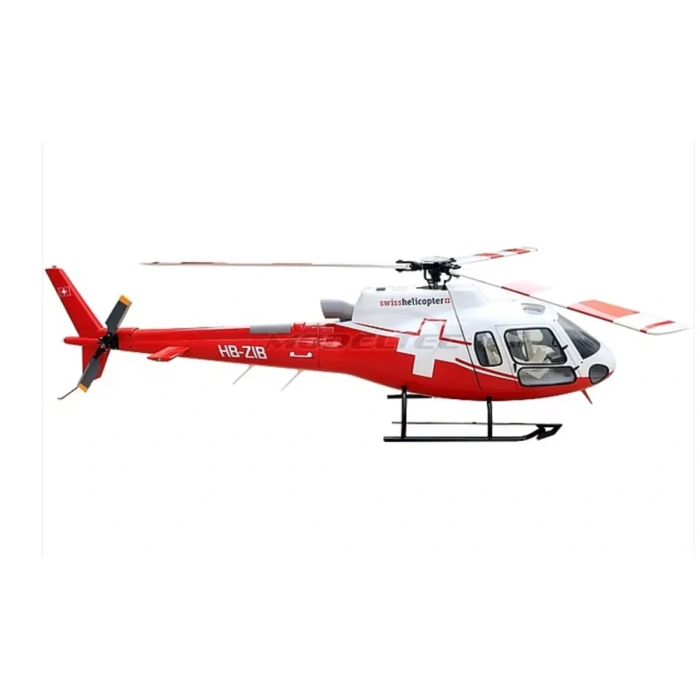 ROBAN 700 Size AS-350 ARF Swiss Scale Helicopter Fuselage Fiberglass Body Shell with Mechanics Ready