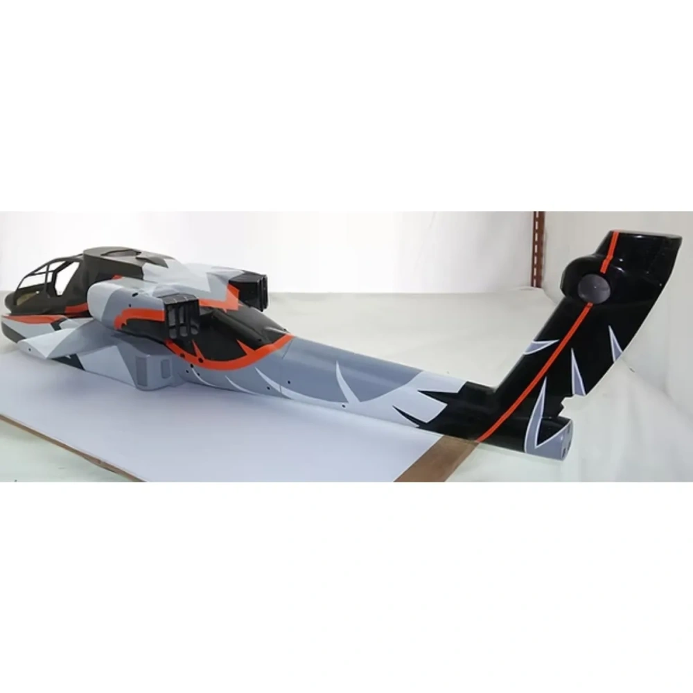 ROBAN 700 Size AH-64 ARF Netherlands Scale Helicopter Fuselage Fiberglass Body Shell with Mechanics Ready
