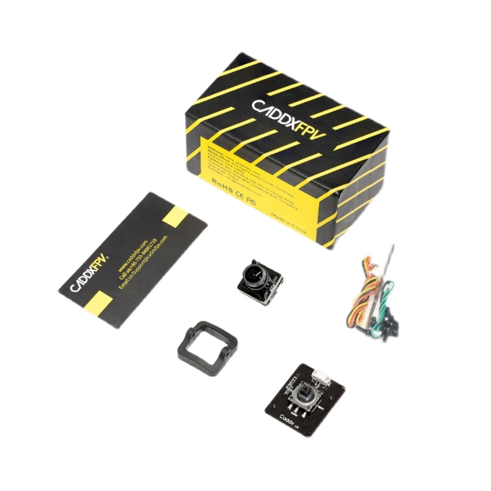 CADDX NANO Ratel 2 Starlight Camera - Ultralow Light Sensitivity for Fixed Wing & FPV Assassin Drones, Super WDR