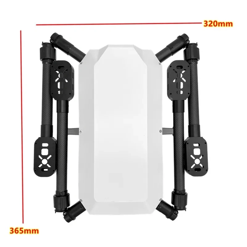 JMRRC H4 870mm Carbon Fiber Foldable Quadcopter Frame Compatible with 5015 Motor 22inch Propeller FPV Drone Kit