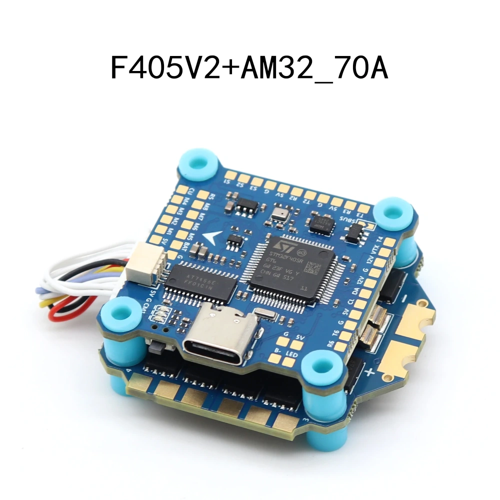 PAURC F405 V2 & 70A 4in1 ESC Flight Stack 8S AM32 All in One FPV Drone FC ESC Combo
