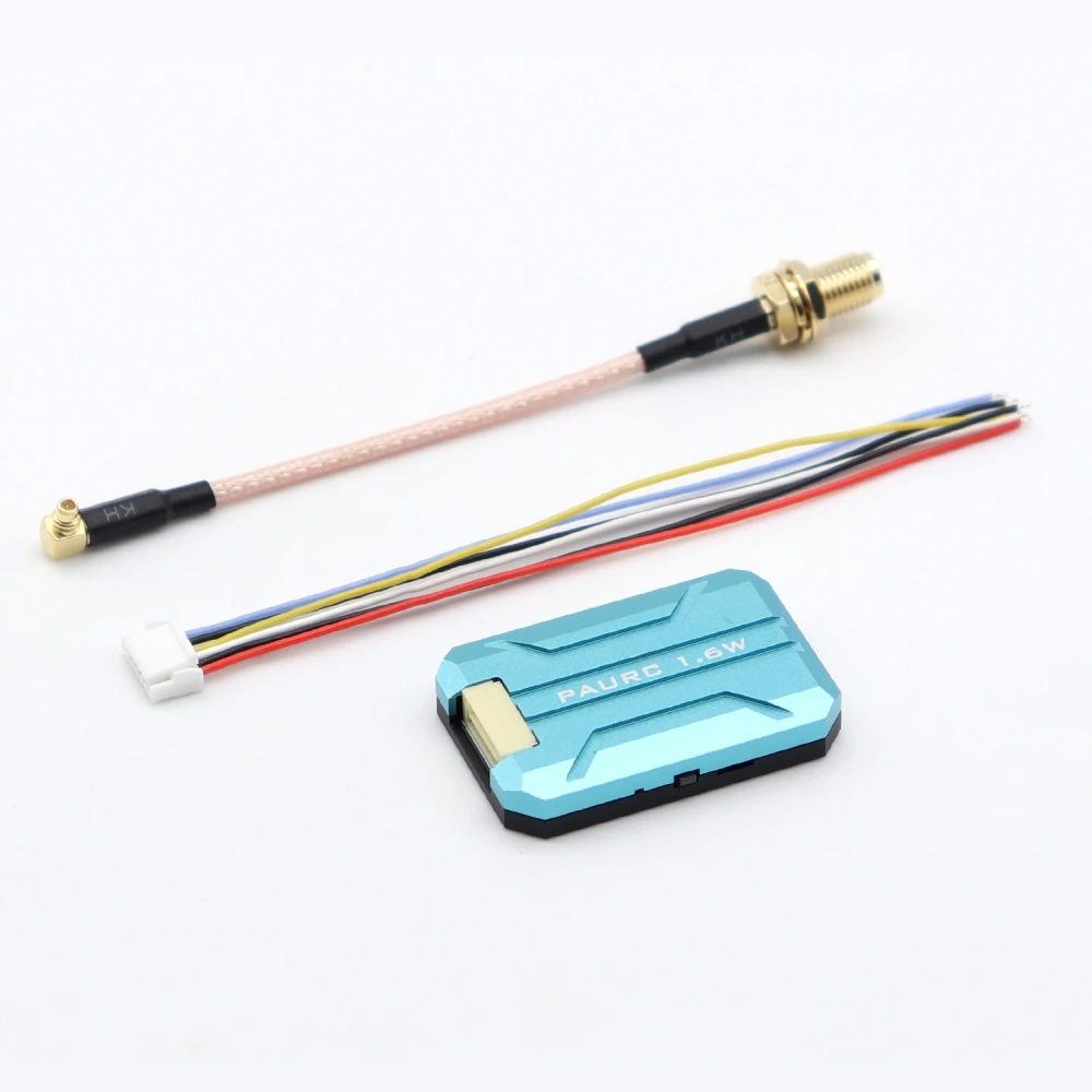 PAURC 1.6W 5.8G Analog VTX MMCX with CNC Heatsink Case for Long Range FPV Drone