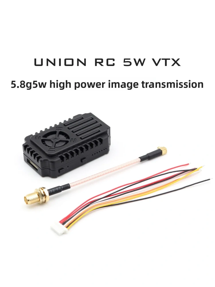 UNIONRC 5.8GHz 5W 80CH FPV Video Transmitter - High Power VTX for Extreme Long Range & Penetration, Smart Audio Support