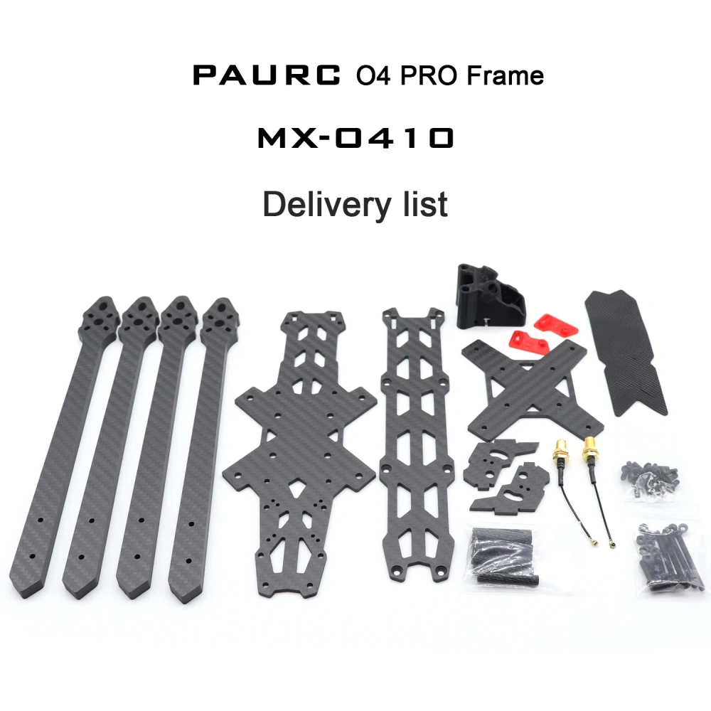 PAURC MX-O410 O4 PRO 10 Inch Long Range FPV Frame Integrated Antenna Design for Endurance Flight