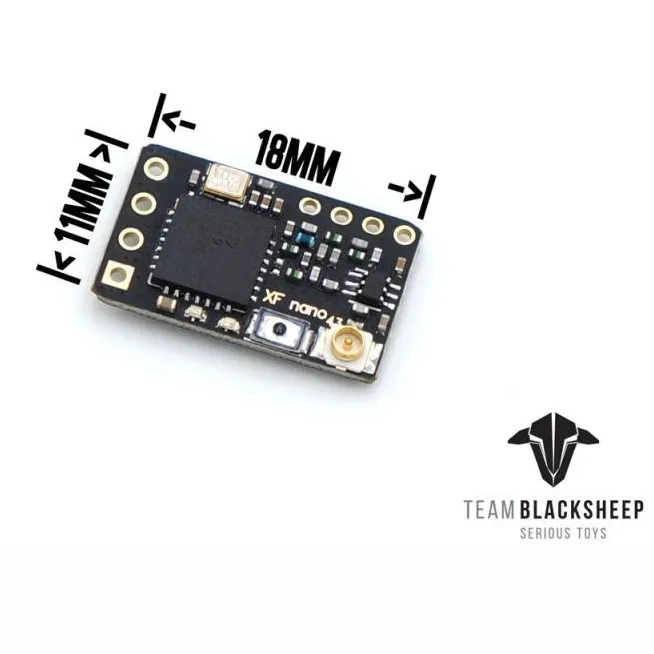 TBS Crossfire Nano RX SE 915MHz - New V2 Antenna Version with T Antenna, Ultra Micro Long Range Receiver for FPV Drones