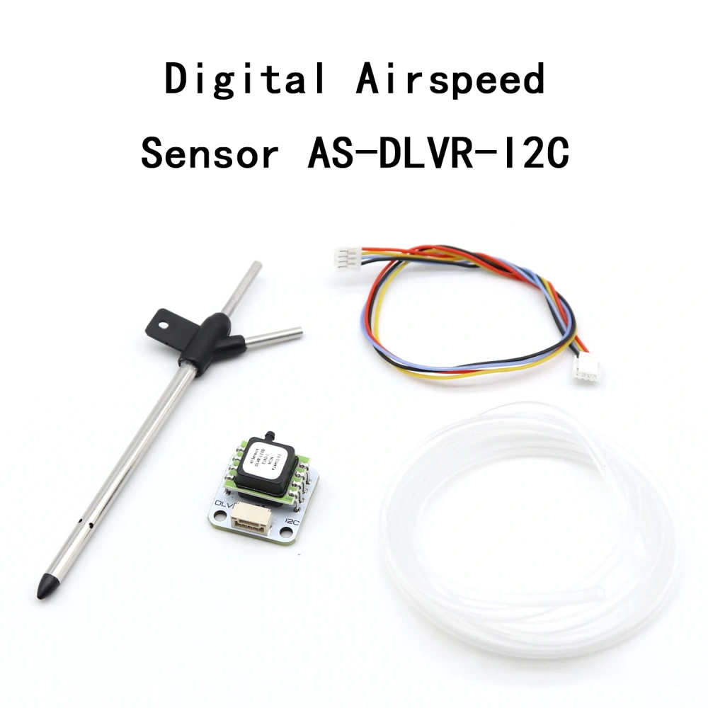 AS-DLVR-I2C Digital Airspeed Sensor - I2C Interface Pitot Tube, Compatible with ArduPilot, INAV, H743 Flight Controller
