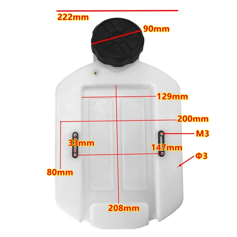 6L 6kg Drone Chemical Tank Water Container for Agricultural Sprayer Seeds Fertilizer Storage  Plastic Box