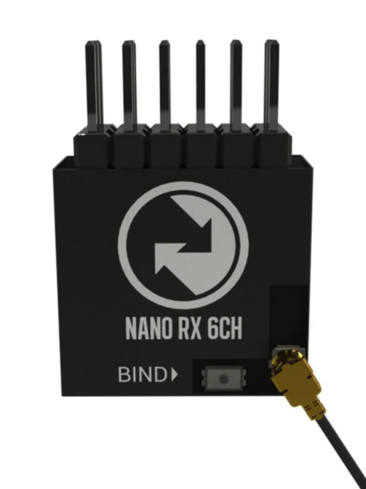 TBS Crossfire Nano RX SE 915MHz - New V2 Antenna Version with T Antenna, Ultra Micro Long Range Receiver for FPV Drones