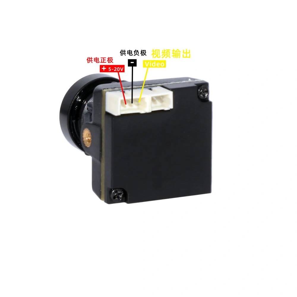 19mm FPV Camera with Wide Angle Lens - 5.8G Analog Video for Drone & Fixed Wing, Low Latency & High Compatibility