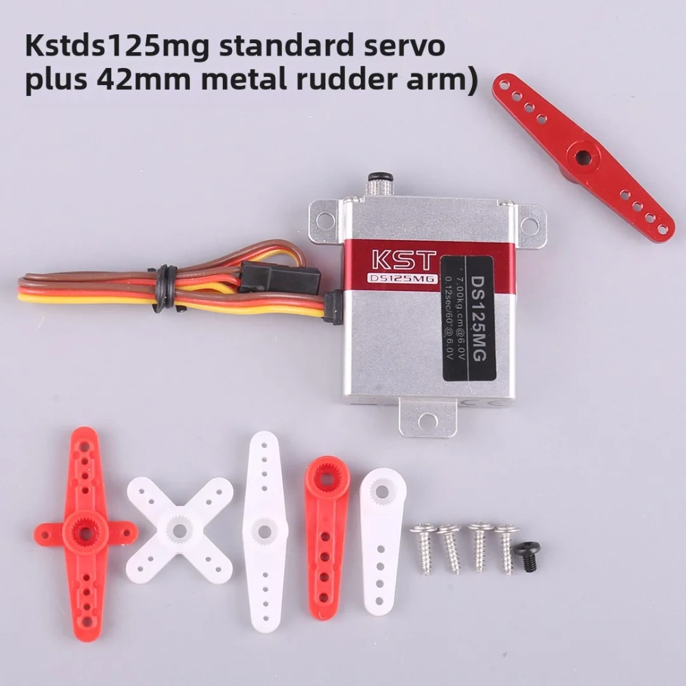KST DS125MG Digital Metal Gear Servo - 7kg 0.07sec High Speed for Competition Gliders (CNC Aluminum Case, 6-7.4V)