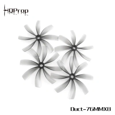 HQProp 76/89mm X8 3"/3.5" Ducted Whoop Propeller Ultra Quiet 8-Blade FPV Drone Props (2CW+2CCW)