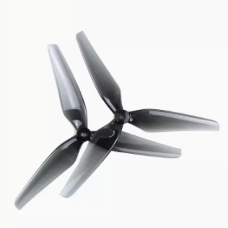 HQProp 8x4x3 Tri-Blade Propeller 8 Inch PC Gray for FPV Racing Drone (Durable, High Thrust, 5mm Shaft)
