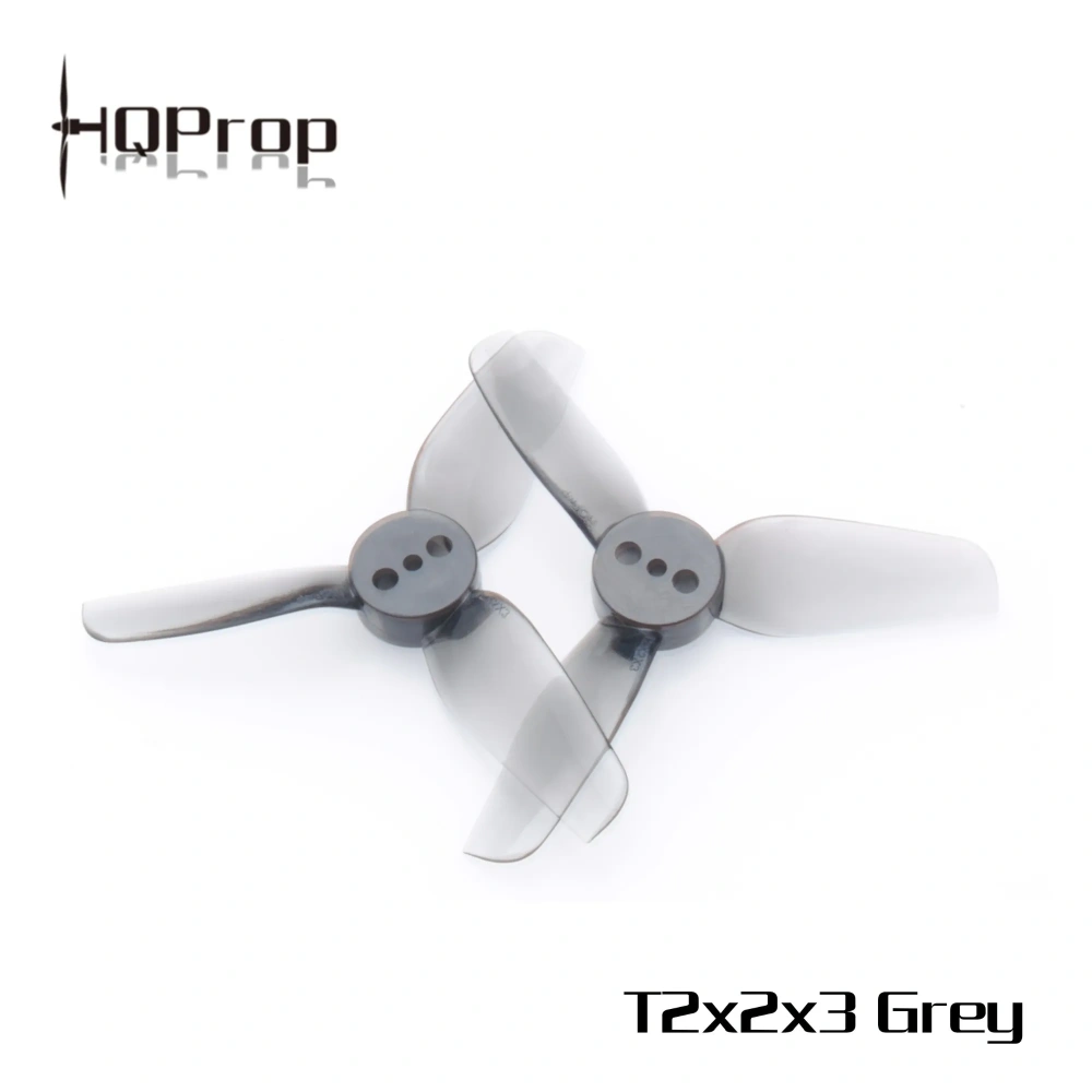 HQProp T2x2x3-PC 2Inch 3-Blade Propeller (2CW+2CCW)  Durable Polycarbonate for Tiny Whoop FPV Drones
