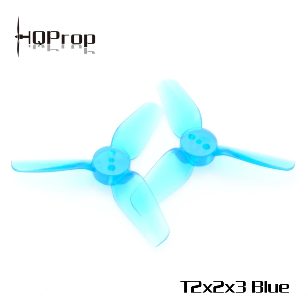 HQProp T2x2x3-PC 2Inch 3-Blade Propeller (2CW+2CCW)  Durable Polycarbonate for Tiny Whoop FPV Drones