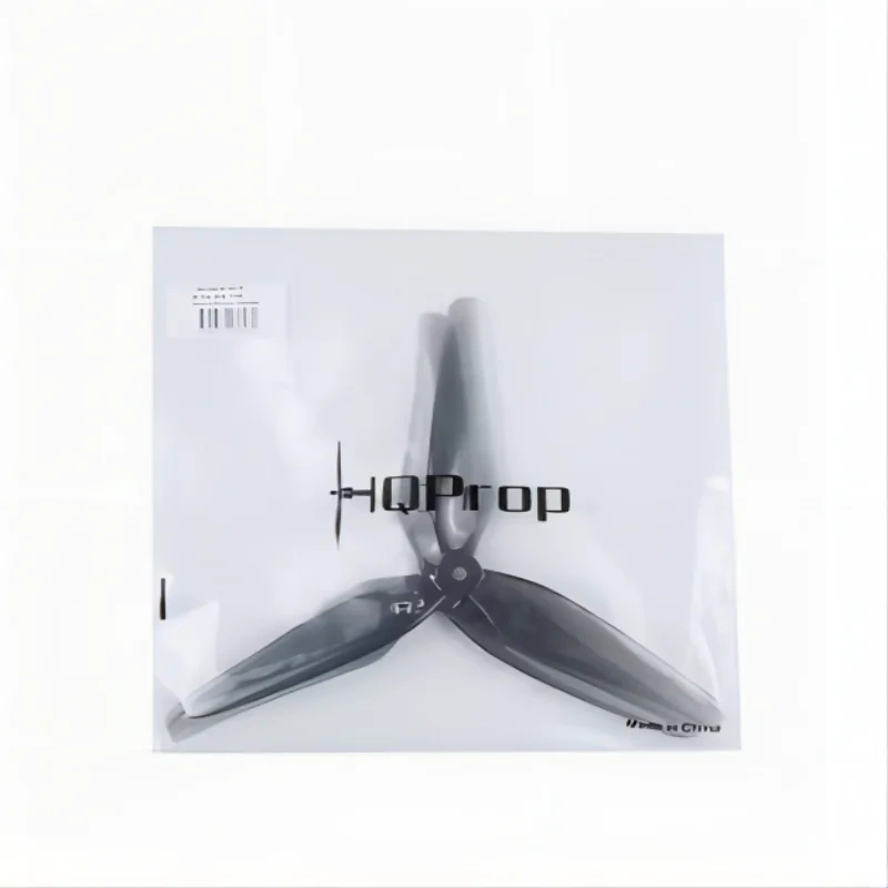 HQProp 8x4x3 Tri-Blade Propeller 8 Inch PC Gray for FPV Racing Drone (Durable, High Thrust, 5mm Shaft)