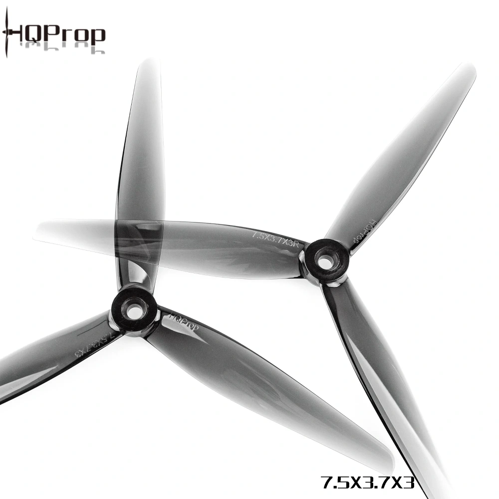 HQProp 7.5x3.7x3 7.5Inch 3-Blade FPV Drone Propeller 5mm Mount Shaft Durable Polycarbonate