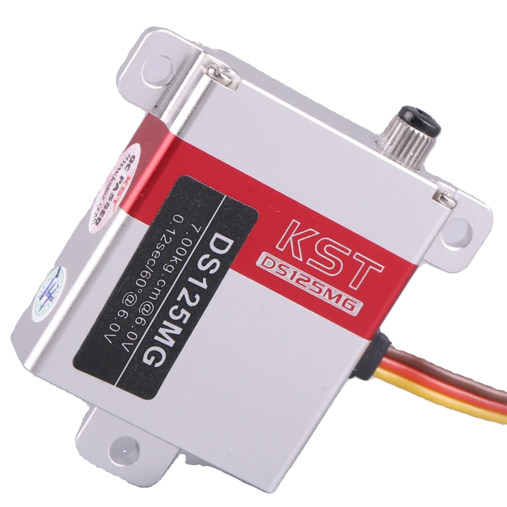 KST DS125MG Digital Metal Gear Servo - 7kg 0.07sec High Speed for Competition Gliders (CNC Aluminum Case, 6-7.4V)