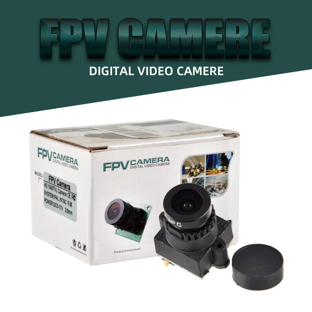 1000TVL 1/4 1.8mm CMOS FPV Adjustable Angle Lens Camera PAL/NTSC 5V QAV250 210